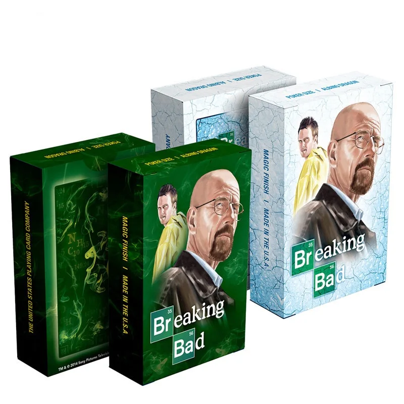 

Hot America TV show Breaking Bad poker card set paper playing cards deck embossed surface Mr White novelty present