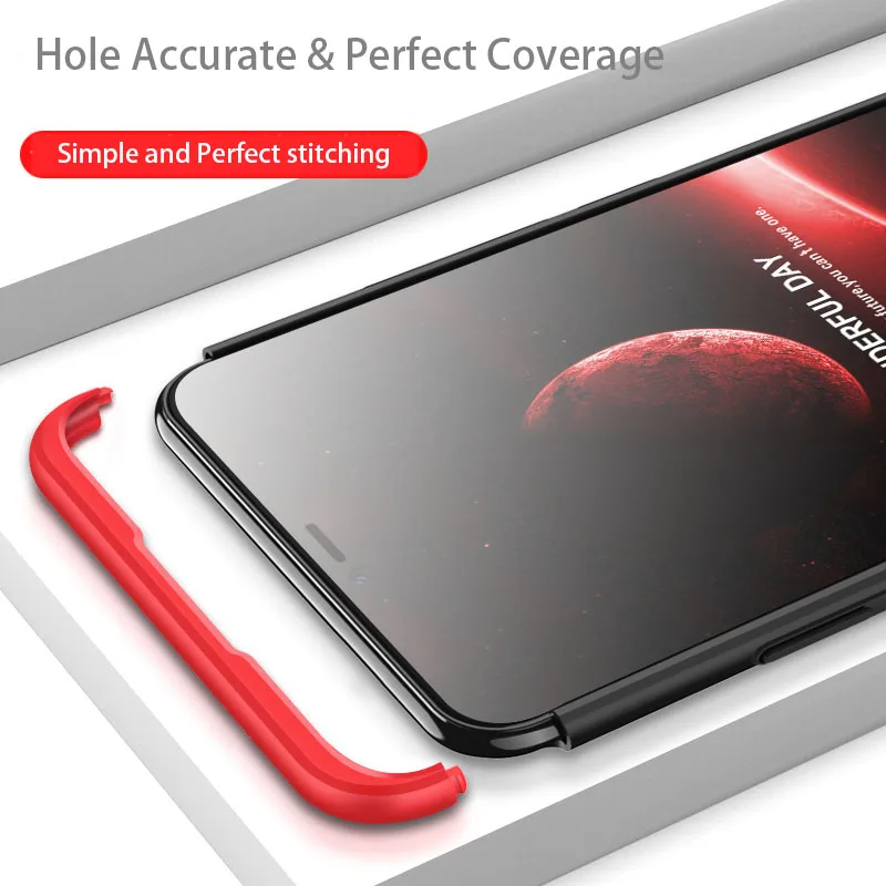 FGHGF чехол для OPPO K1 R15X матовый Жесткий ПК 3 в 1 дизайн задняя крышка Realme 2 Pro U1