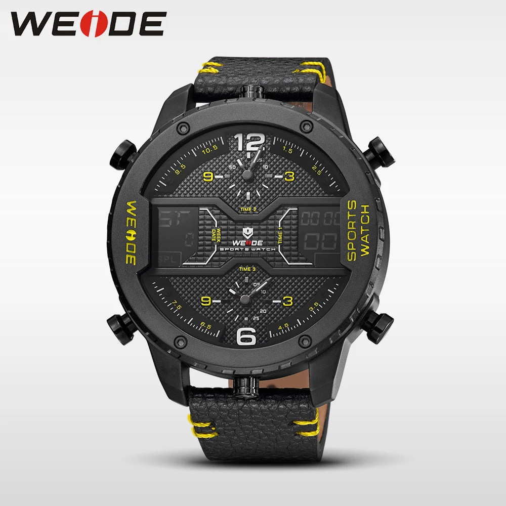WEIDE оригинальные Роскошные брендовые большие кварцевые часы с циферблатом