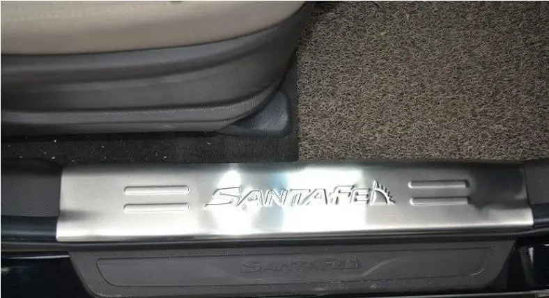 Высокое качество нержавеющая сталь внутренняя Накладка/порога для 2013 hyundai Santa Fe ix45