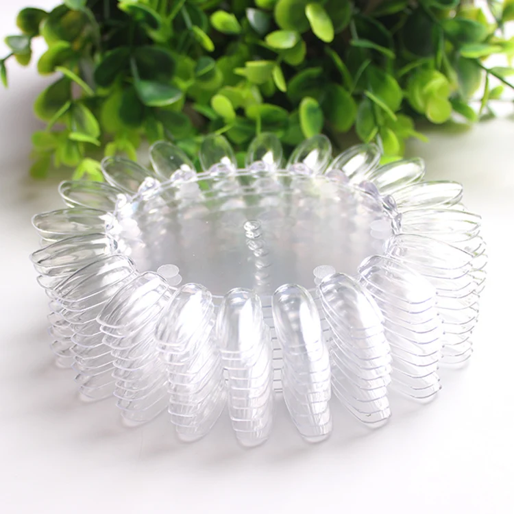 10 шт./пакет белые прозрачные накладные ногти палитра художественный дисплей