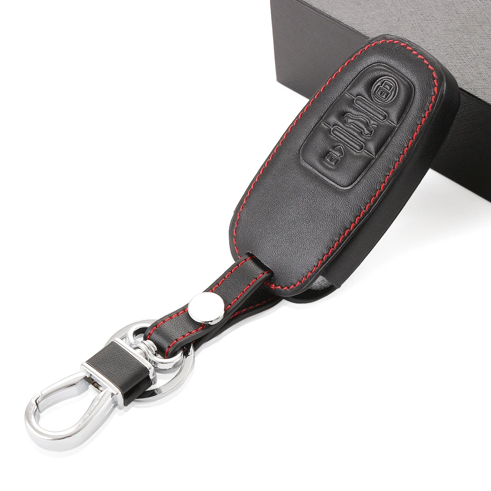 Новый высококачественный кожаный чехол для автомобильного ключа дистанционного