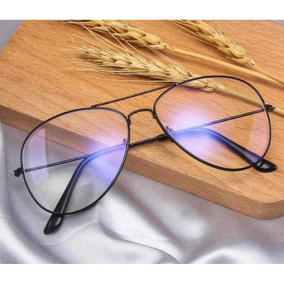

Fashion Classic Men Eyeglasses Metal Frame Anti Blue Light Retro Eye Glasses Women Optical Eyewear Frames