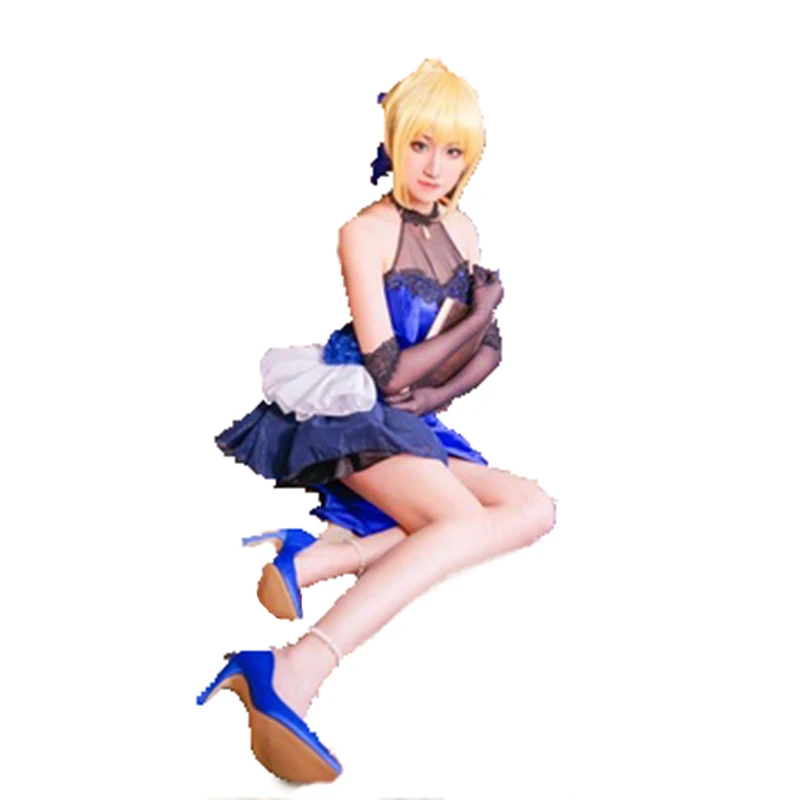 

Fate/Extella Saber Cosplay Costume Wedding Dress Costom Made with gloves