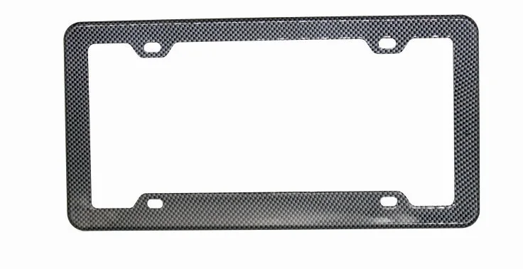 Carbon fiber color Высокое качество ABS Материал американский/канадский номерной знак рамка винт крышка дизайн - Цвет: Carbon fiber color