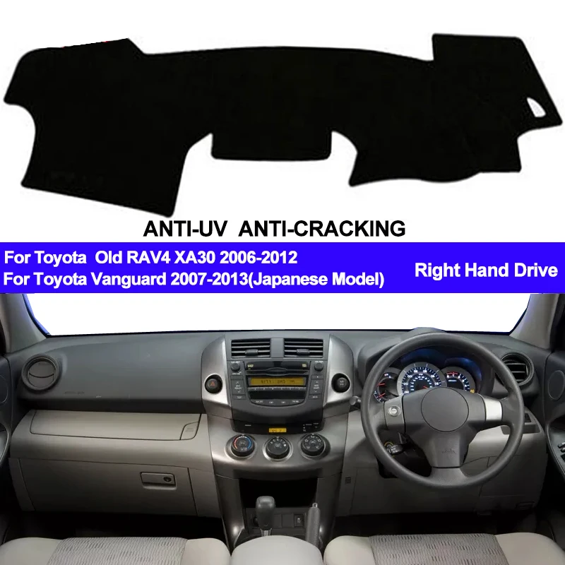 Коврик TAIJS для приборной панели автомобиля коврик Toyota RAV4 Vanguard XA30 2006 2007 2008 2009 2010 2012