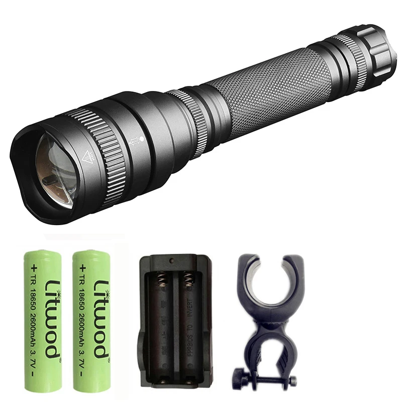 Option G Litwod Z20 CREE XHP70 1500lm мощный фонарь, светодиодный фонарик, мощный зум, тактический фонарь, аккумулятор 18650 для кемпинга - Испускаемый цвет: Option G