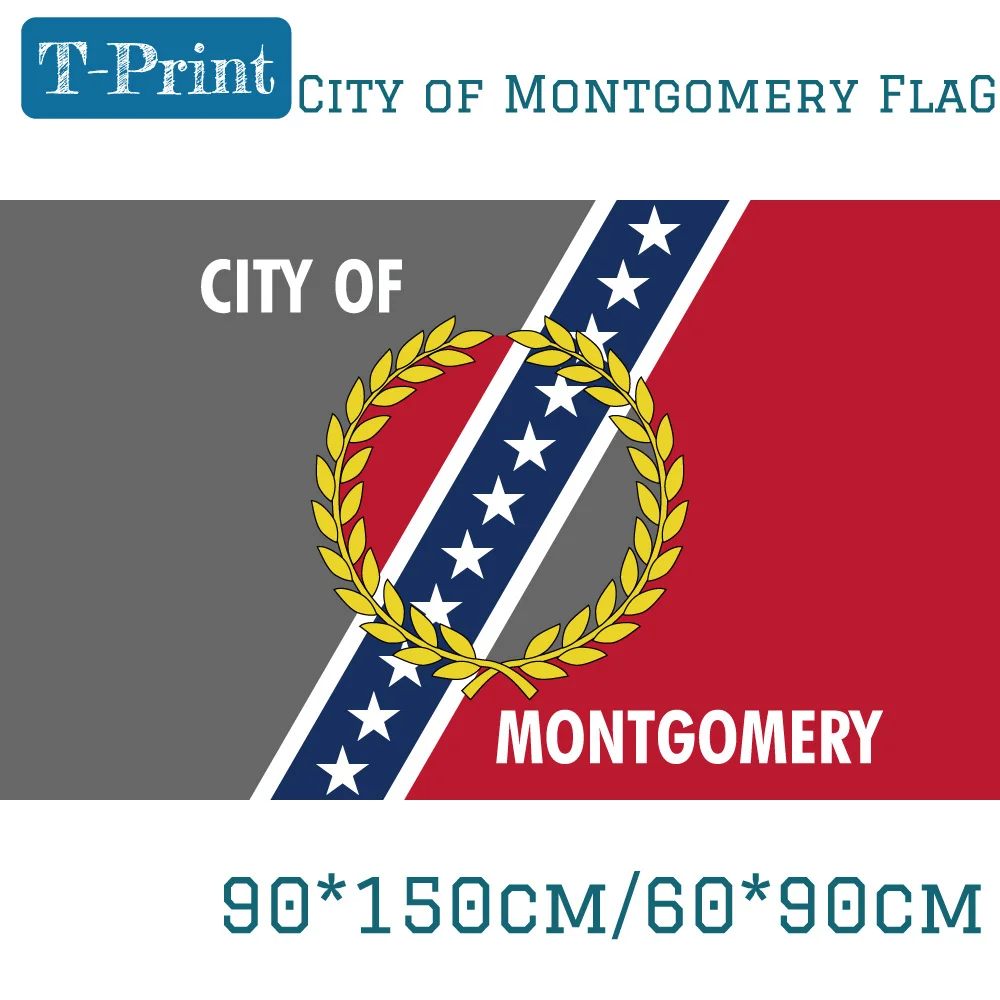 90*150 см 60*90 3x5 футов флаг города Монтгомери США штата Alabama баннеры для кампании