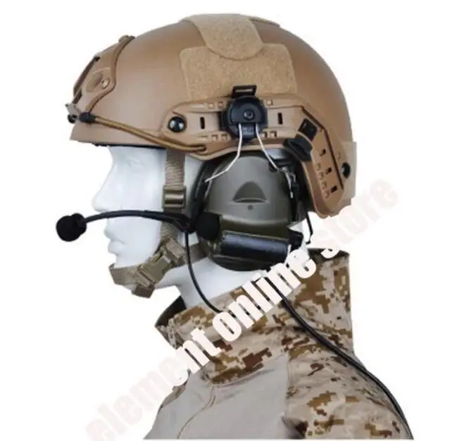 Новый шлем рельсовый адаптер Набор для гарнитура COMTAC военный Peltor Helm Rail Z046|Шлемы| |