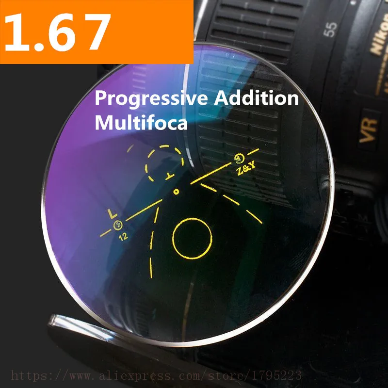 2 шт. антибликовые градиентные Мультифокальные линзы HMC с индексом 1 67|progressive lens|lens