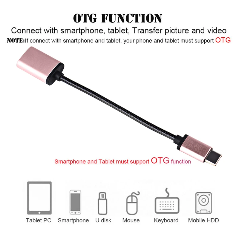 Фото Новинка металлический Переходник USB C 3.1 Type папа-USB мама OTG преобразователь Новинка металлический Переходник USB C 3.1 Type папа-USB мама OTG преобразователь