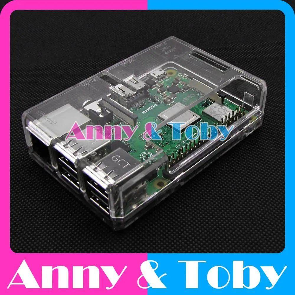 Модель B37: Raspberry PI 3B + plus B прозрачный корпус Корпуса корпуса из АБС-пластика для Ras pi