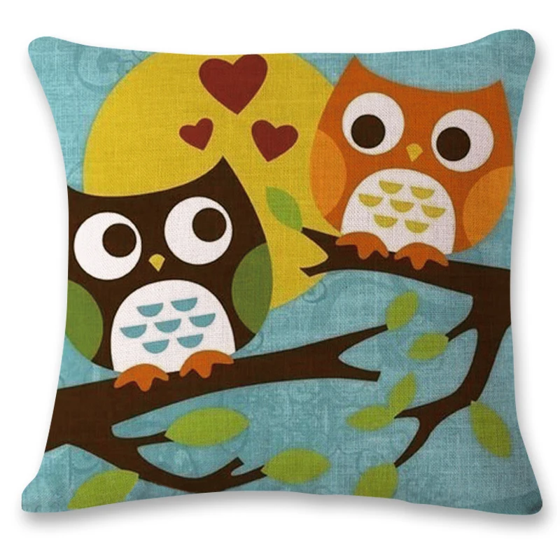 Новинка 2019 милое детское кресло с рисунком Совы поясничная Подушка поддержкой