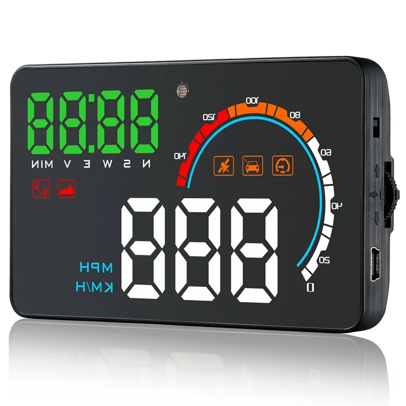 Q5 4-дюймовый Универсальный Автомобильный Hud Дисплей цифровой системы