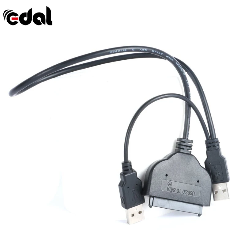 Лидер продаж USB адаптер 2 0 для SATA 15 + 7 Pin передачи данных и питания кабель 5