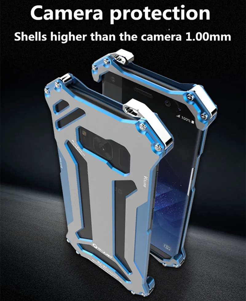 R JUST алюминиевый бампер чехол металла сотовый Чехол для телефона samsung Galaxy S9 плюс S8 S7 край|cover for galaxy|case covercover |