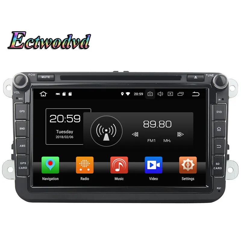 Ectwodvd Восьмиядерный 4G ram 64G rom Android 9 0 Автомобильный мультимедийный dvd плеер