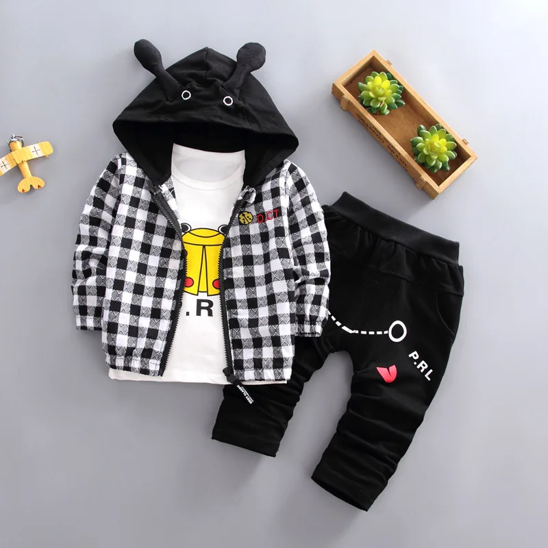 2019 комплекты одежды для маленьких мальчиков спортивный костюм куртка с