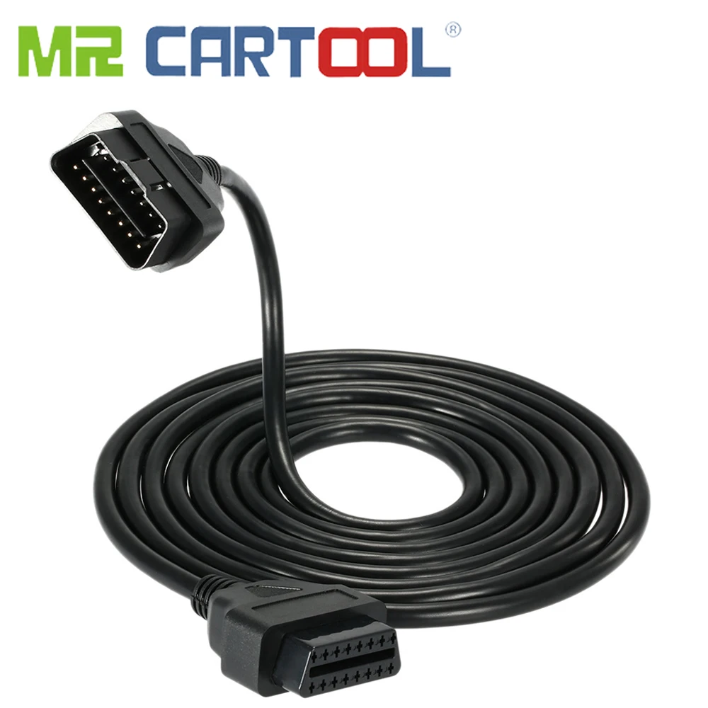 Mr Cartool 5 м 16 контактов OBD 2 II Elm327 Удлинительный кабель штекер гнездо ODB2 EML 327 адаптер