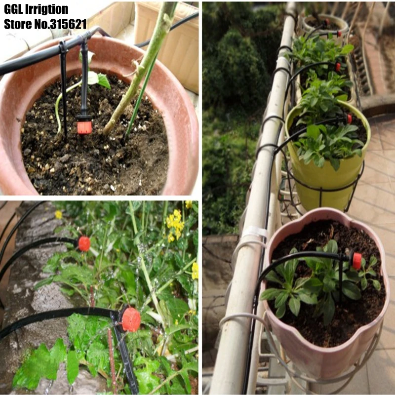 Автоматическая система капельного орошения 20 м капельных сопла садовые наборы