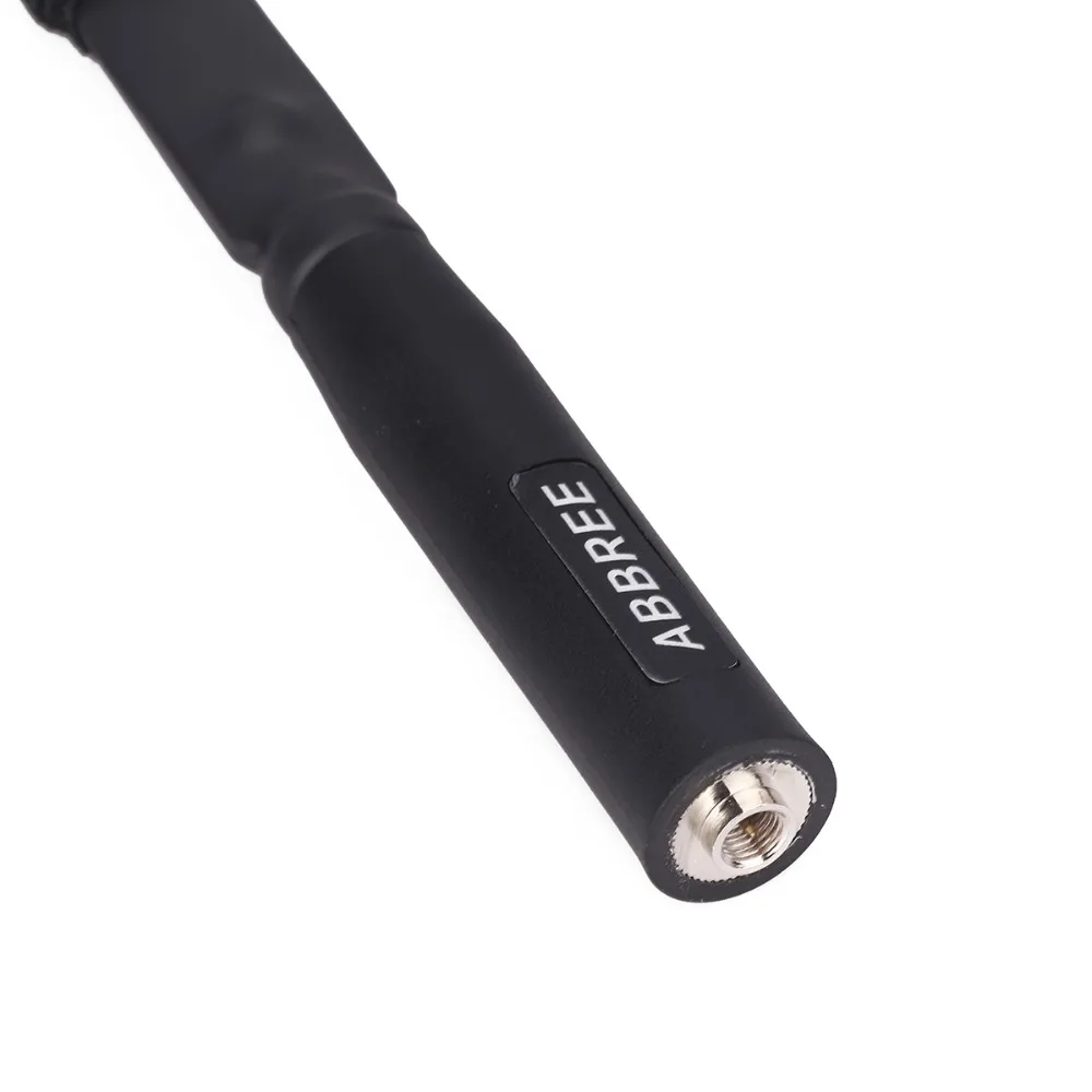 ABBREE SMA-Male Двухдиапазонная 144/430Mhz Складная CS тактическая антенна для портативного радио TYT MD- 390 Wouxun KG-UV8D KG-UV9D Plus