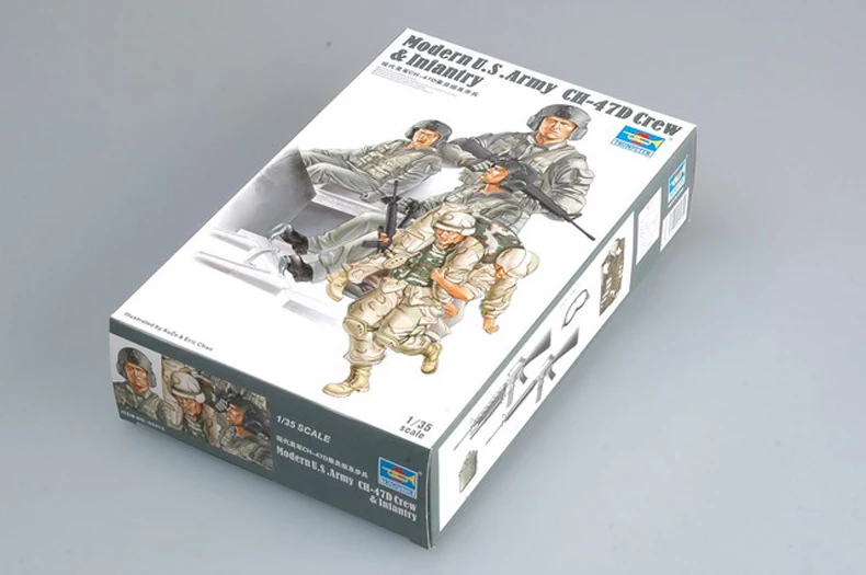 Модель в сборке Trumpeter 00415 1:35 США CH-47D | Игрушки и хобби