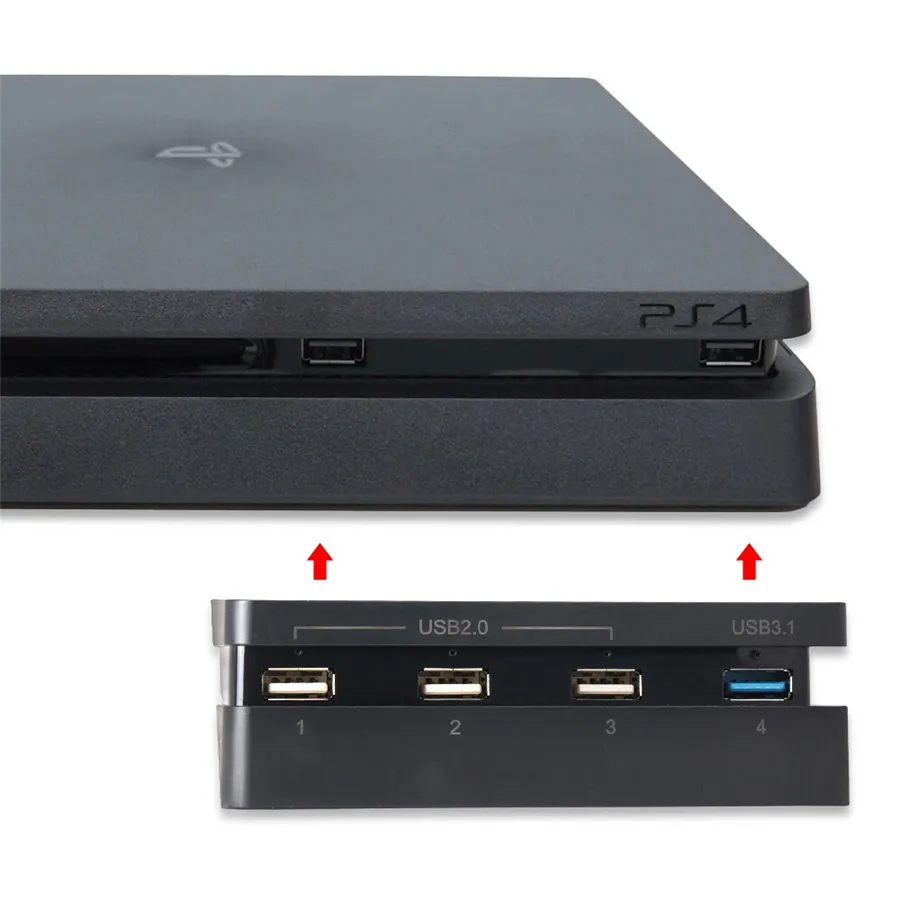 Для PS4 тонкий usb хаб 4 в 1 высокое Скорость адаптер USB 3 0 2 Супер передачи Зарядное