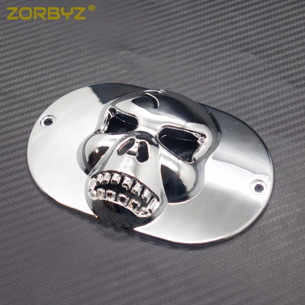 1 шт. хромированный светильник с черепом ZORBYZ маска для воротника Чехол Harley Touring