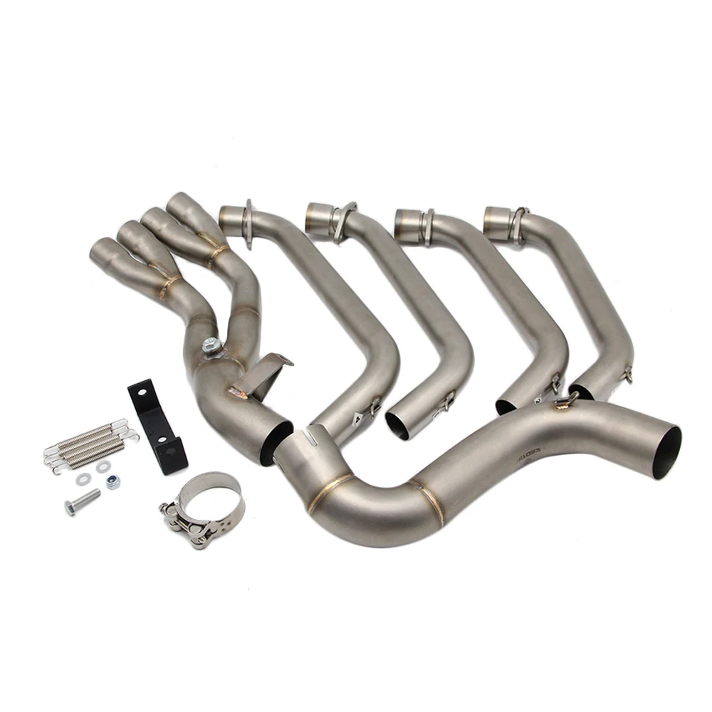 ZS MOTOS Motorcycle Full Exhaust System Fit For Honda CBR650 CB650F CBR650F 2015-2017 51mm Stainless Steel Pipe Tube | Автомобили и