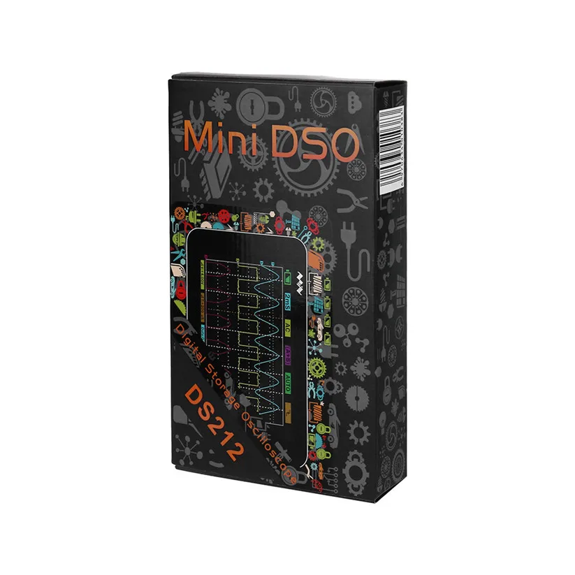 Цифровой осциллограф CARPRIE MINI DS212 15001K цифровой с корпусом td0712 Прямая