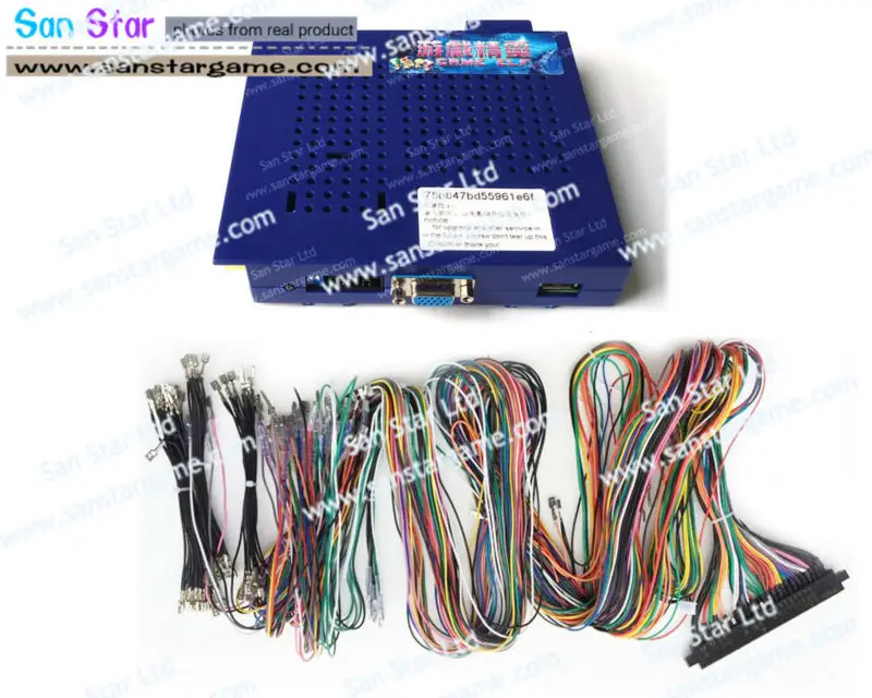 Multi 1162 в 1 Jamma игровая печатная плата с жгутом вертикальными и горизонтальными