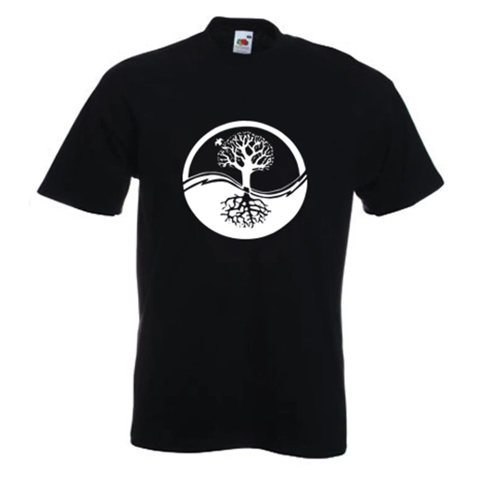 YIN & YANG TREE OF LIFE Футболка Wicca Pagan Druid Taoism Zen медитация Йога мультфильм футболка