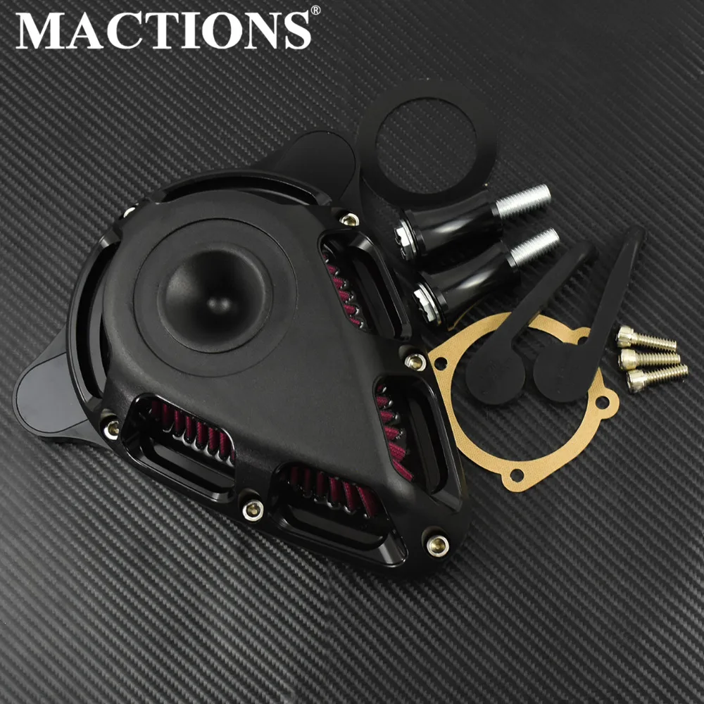 Turnable Air cleaners матовый черный воздушный фильтр для Harley Dyna 2000 2017 Softail 2015 Touring 2005 2006