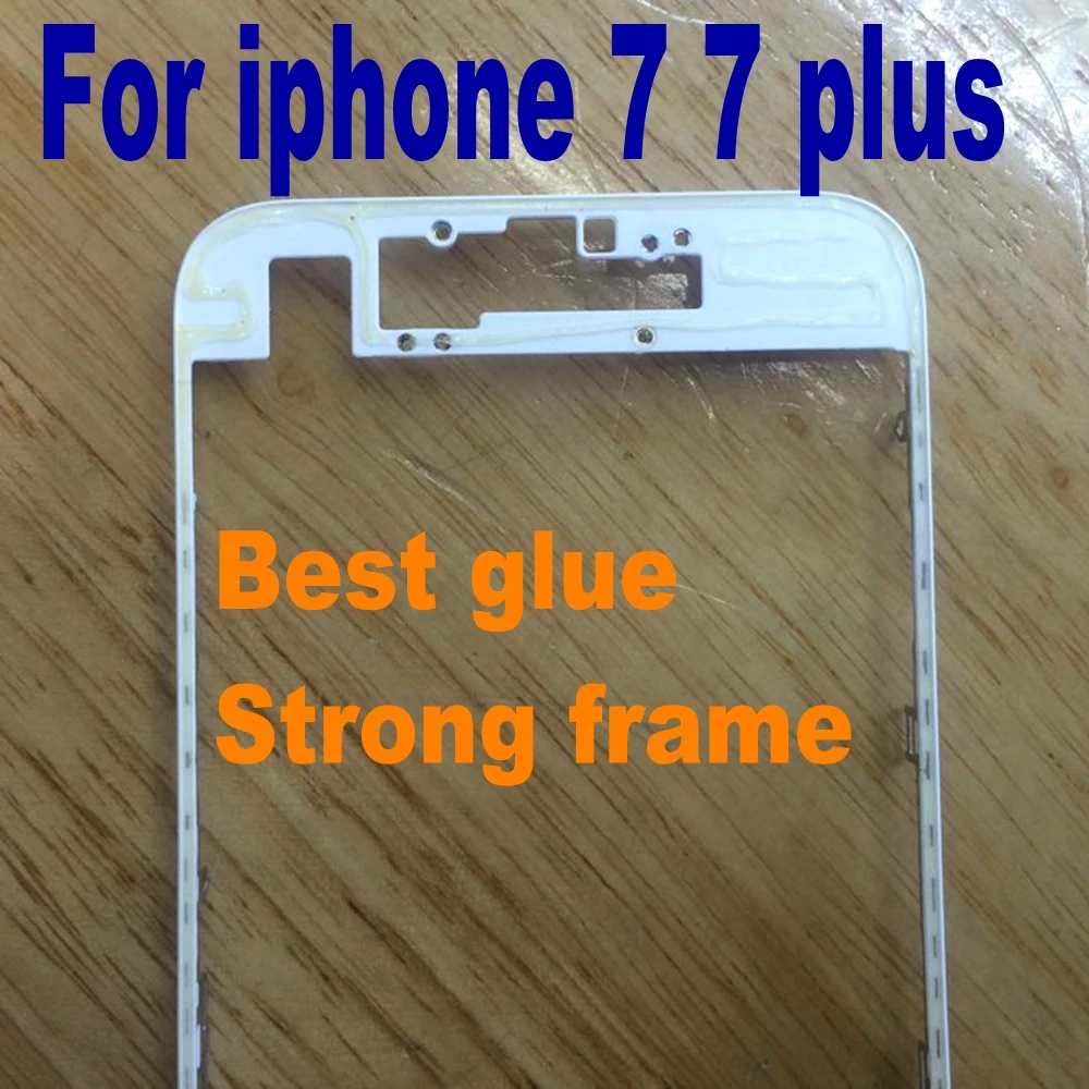 10 шт. передняя панель с горячим клеем для iPhone 7 PLUS 4 5 дюймов ЖК-детали корпуса