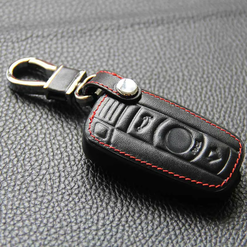 Icecare чехол для автомобильного ключа из натуральной кожи Bmw E90 E60 E84 E39 E46 E63 E53 E30 E36 Fob