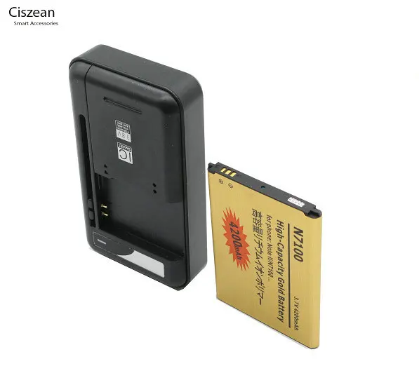 Ciszean 1x4200 мАч EB595675LU золотой аккумулятор + универсальное зарядное устройство для
