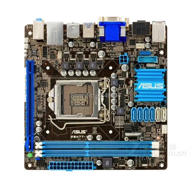 Оригинальная материнская плата MINI-ITX ITX HTPC для ASUS P8H77-I LGA 1155 DDR3 I3 I5 I7 CPU USB2.0 USB3.0 H77