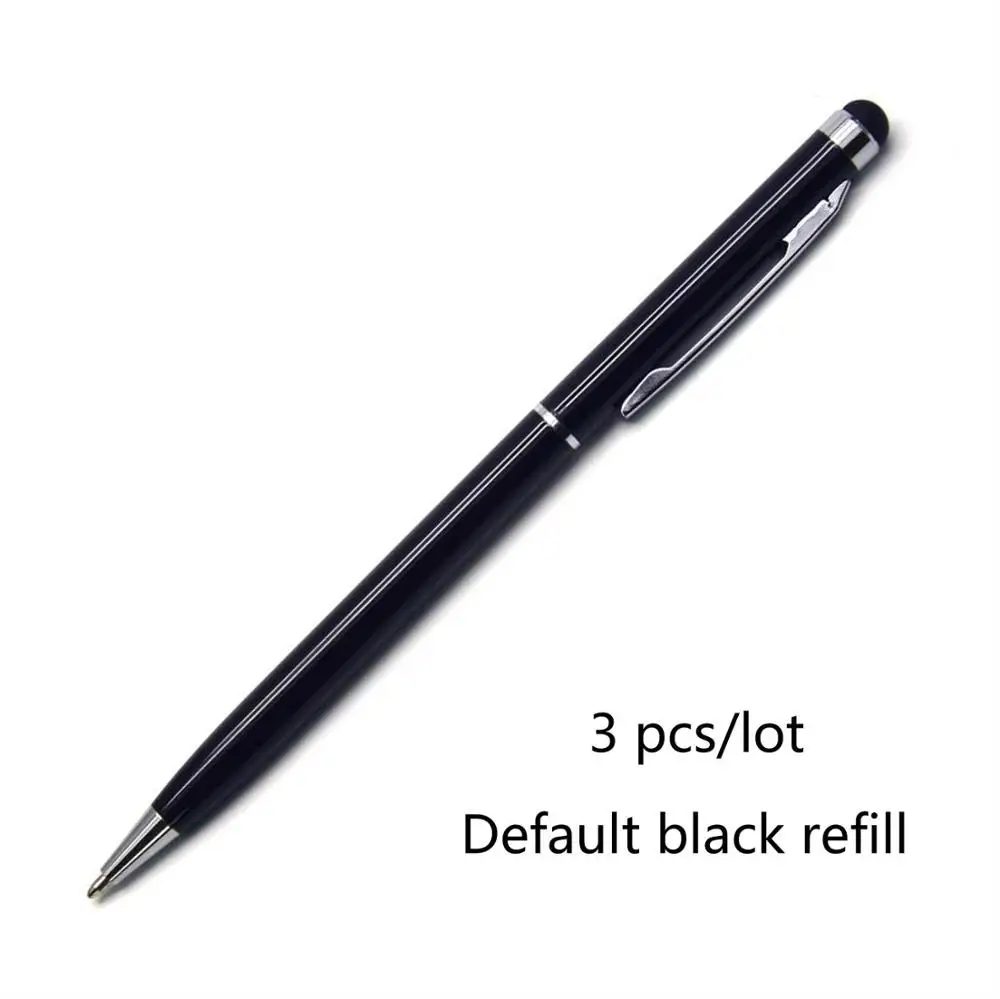 Black-Black ink CCCAGYA C022 модная мини металлическая шариковая ручка для тачскрина для обучения офисной школы канцелярский подарок; ручка& Отель бизнес письма - Цвет: Black-Black ink