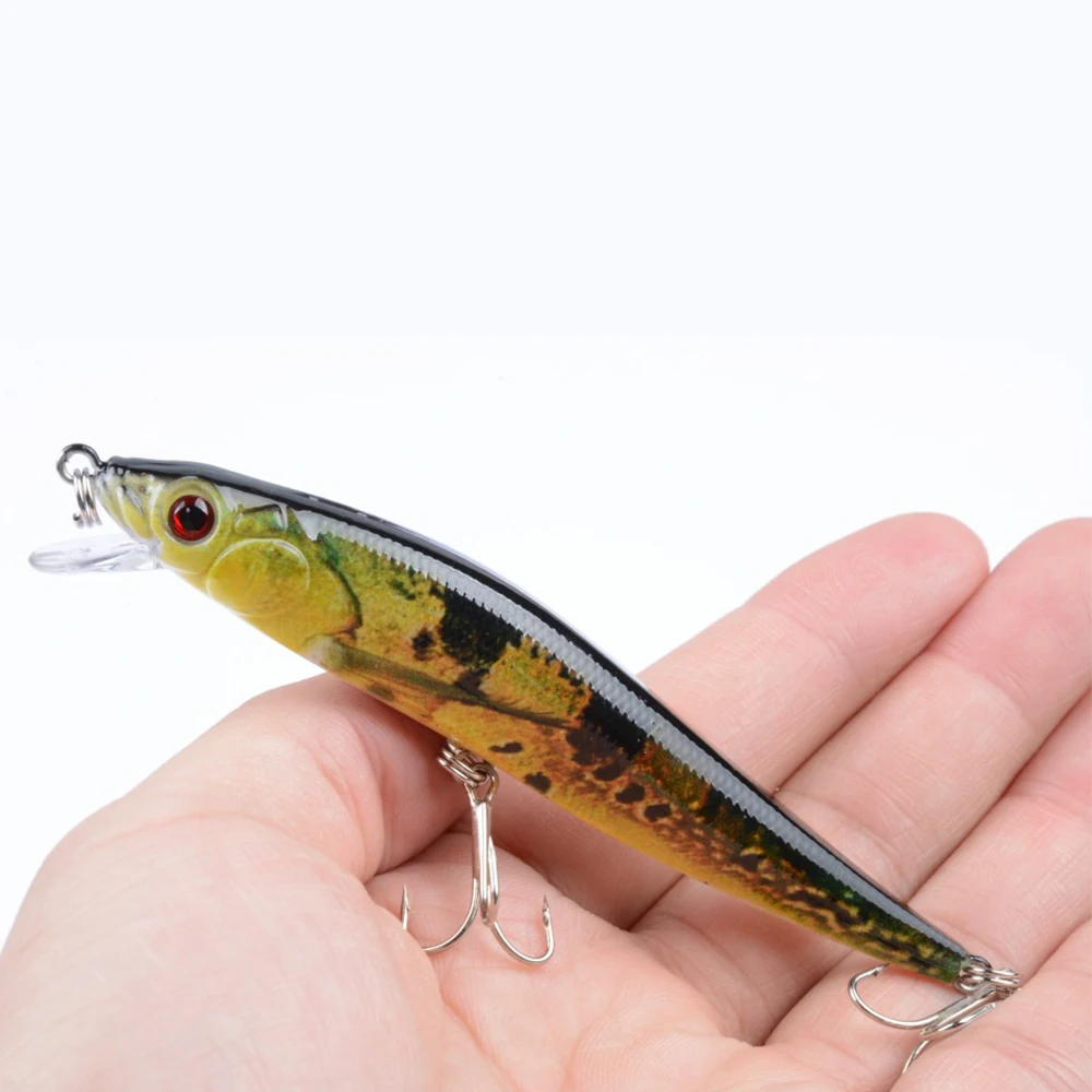 Рыболовные приманки Fulljion Minnow воблеры наживки с рисунком искусственные басы