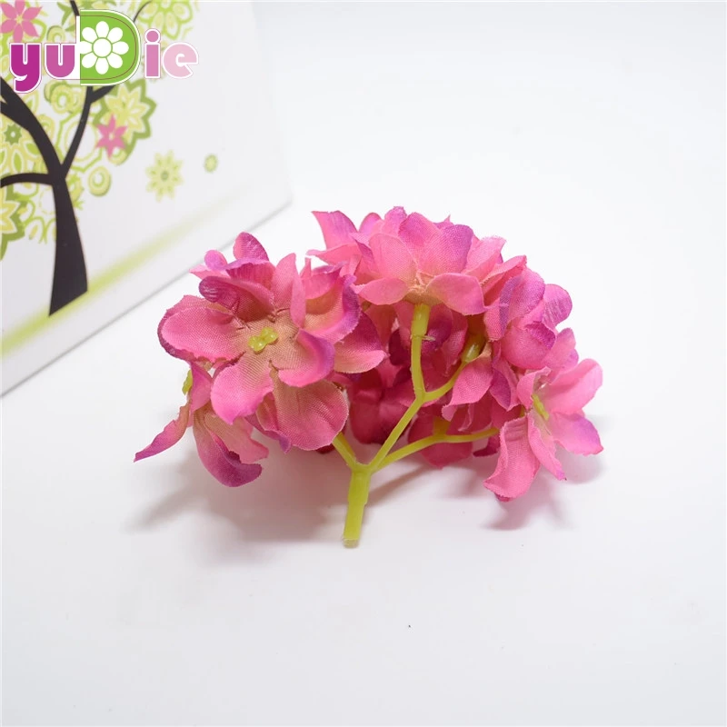 1 шт. шелковая Гортензия Цветочная голова свадебное украшение невесты букет