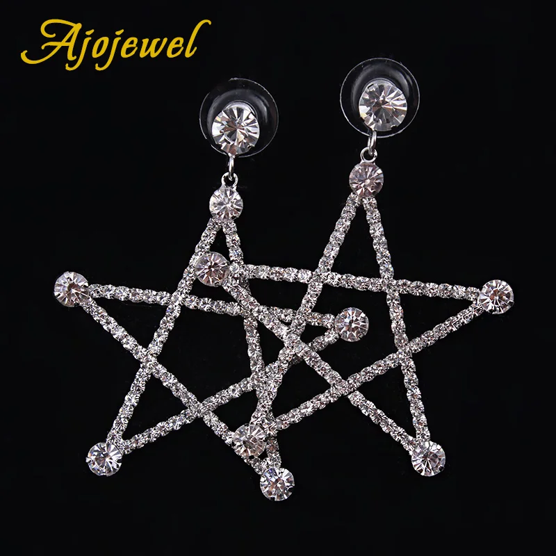 Женские серьги подвески с полыми звездами из латуни|earrings for|dropping earrings for womendrop |