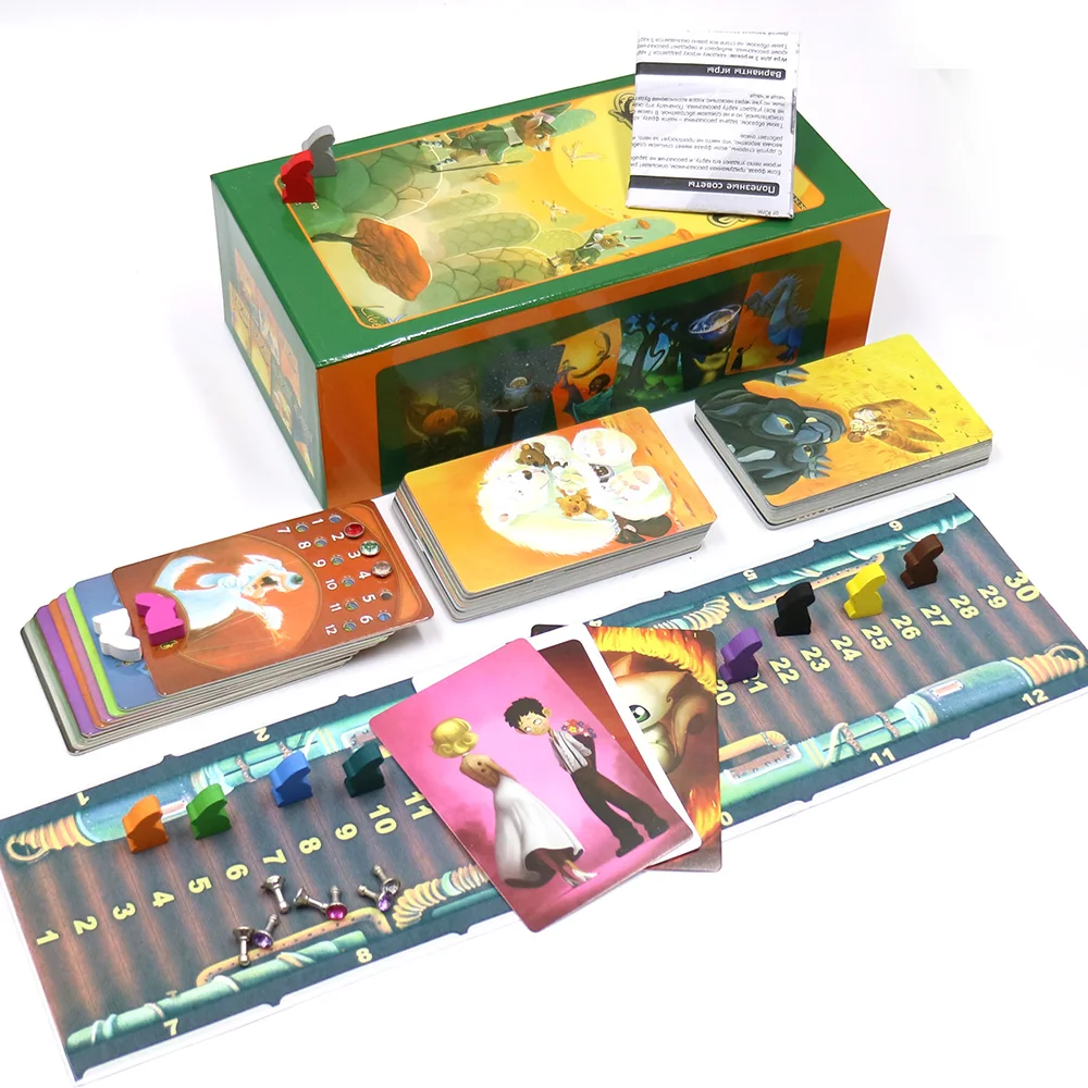 Английская версия, dixit 1, 2, 3, 4, 5, 6, 7, настольная игра, деревянный кролик, Развивающие детские игрушки для семейного отдыха, карточная игра