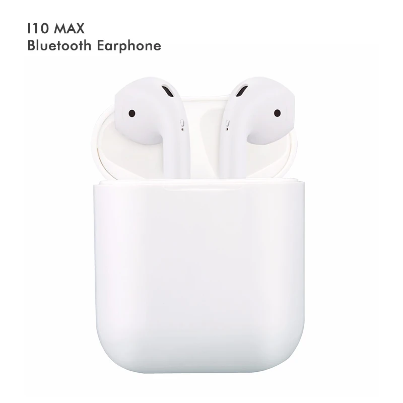 Беспроводная гарнитура i10 Max TWS Bluetooth двойной наушник бизнес с зарядным чехлом для