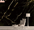 Бумага для кирпичной стены, домашний декор, настенная 3d фотобумага, самоклеящаяся черная, золотая, Мраморная роспись