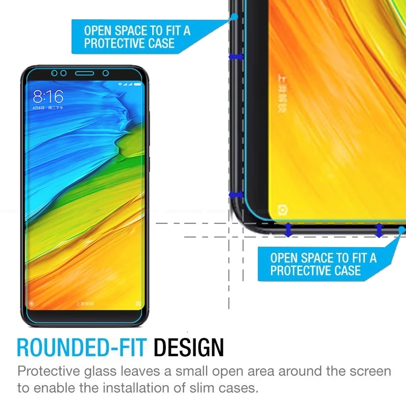 2 шт./лот защита для экрана Xiaomi Redmi 4x 4a 5 закаленное стекло Защитная пленка a1 2.5D 0 26