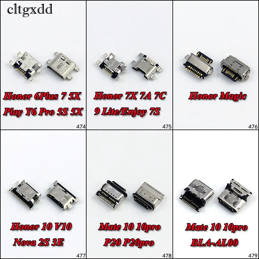 

cltgxdd Micro USB Connector Jack Charging Port Dock Socket Plug for Huawei Honor 5X 6Plus 7 7A 7C 20 20pro Mate 10 10pro Magic