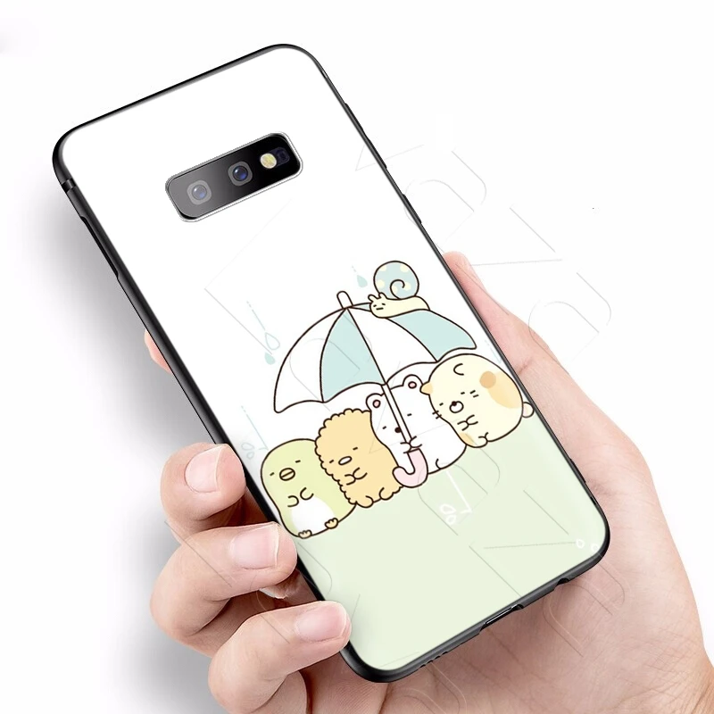 Lavaza Sumikko Gurashi Art Solid Case for Samsung Galaxy S6 S7 Edge J6 S8 S9 S10 Plus A3 A5 A6 A7 A8 A9 Note 8 9 |