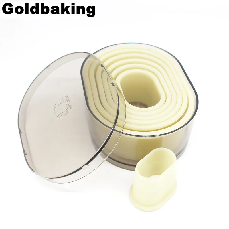 Овальный нейлоновый резак для печенья 7 шт. | Дом и сад