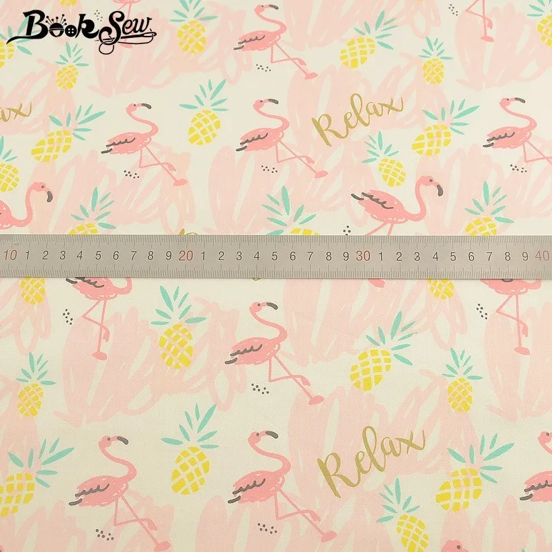 Booksew 100% хлопчатобумажная ткань с животным дизайном розовая сделай сам простыня