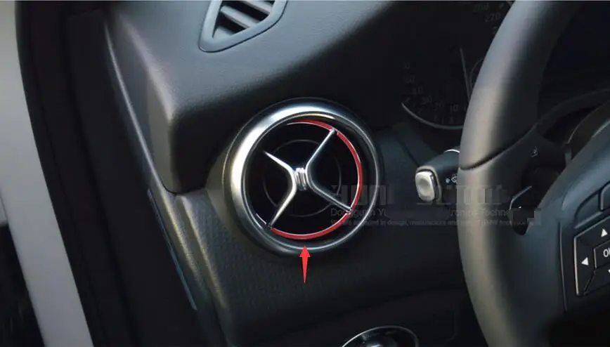 

For Mercedes-Benz A Class W176 B Class W246 2013 2014 2015 Dashboard Air Outlet Vent Cover Ring Trim Sticker Modling Garnish